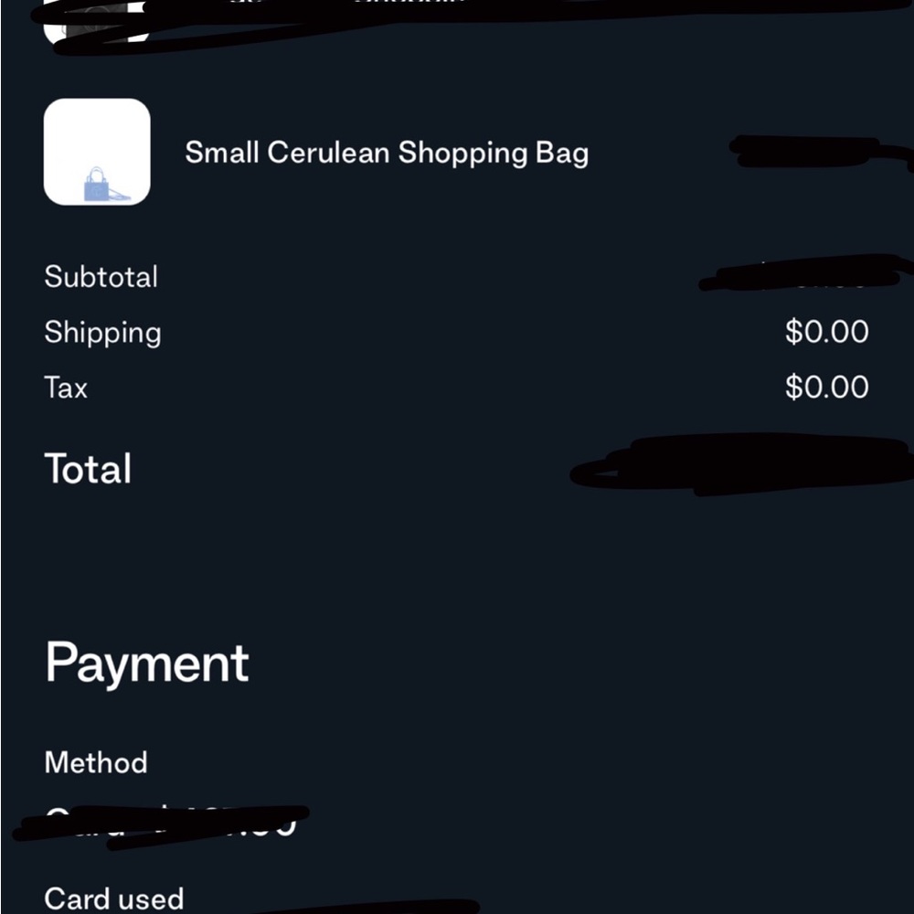 NWT! Small Telfar Cerulean Shopping Bag - Picture 8 of 8